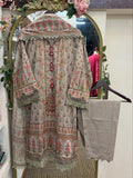 Mausummary — Grey Mughal Floral by Label Rutba