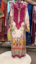 Sadabahar Kaftan — Magenta Bloom by Label Rutba